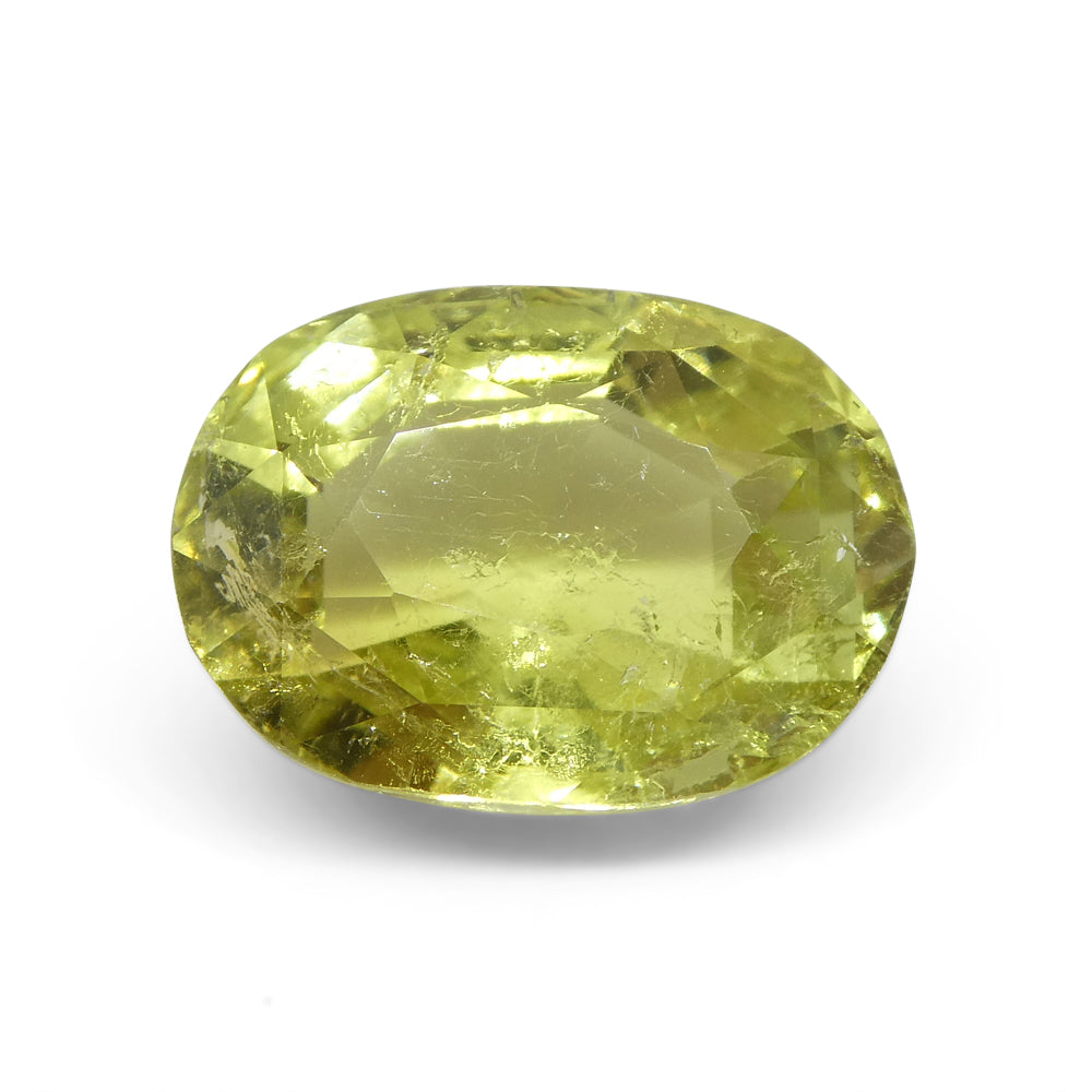 5.45ct Oval Yellow Tourmaline from Brazil - Skyjems Wholesale Gemstones