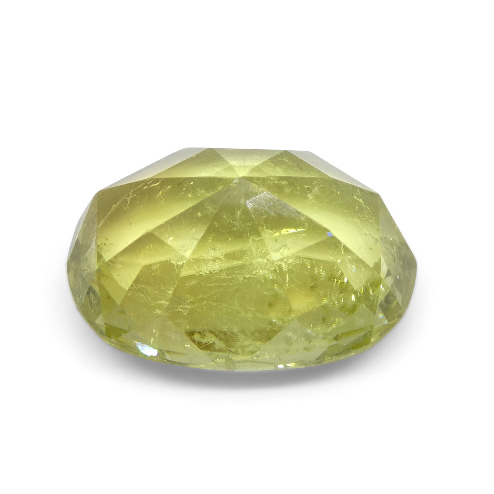 5.45ct Oval Yellow Tourmaline from Brazil - Skyjems Wholesale Gemstones