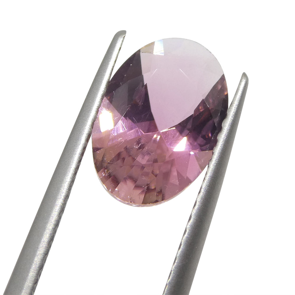 Tourmaline 1.94 cts 7.39 x 10.64 x 4.37 Oval Pink $680