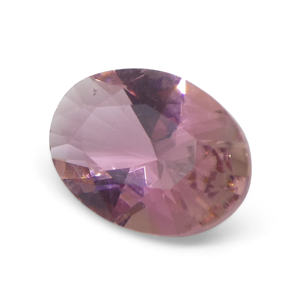 1.94ct Brazilian Pink Oval Tourmaline, Modified Brilliant Cut, premium single stone from SkyJems Canadian gemstone collection