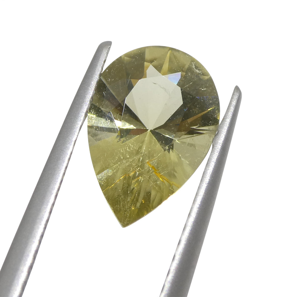 Tourmaline 1.47 cts 6.85 x 10.03 x 4.48 Pear Yellow $520