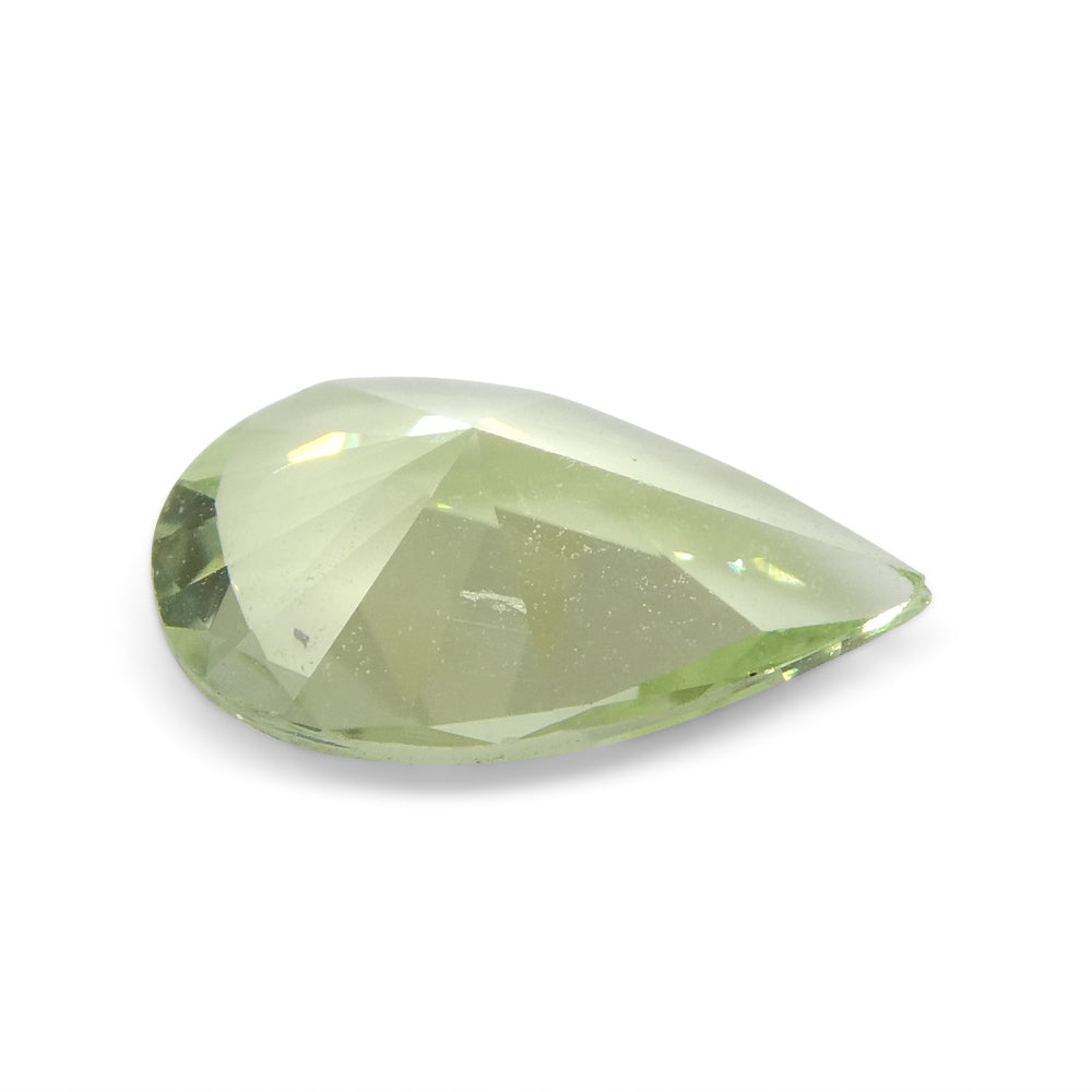 1.04ct Brazilian Green Pear Tourmaline, Modified Brilliant Cut, premium single gemstone from SkyJems Canadian gem specialists