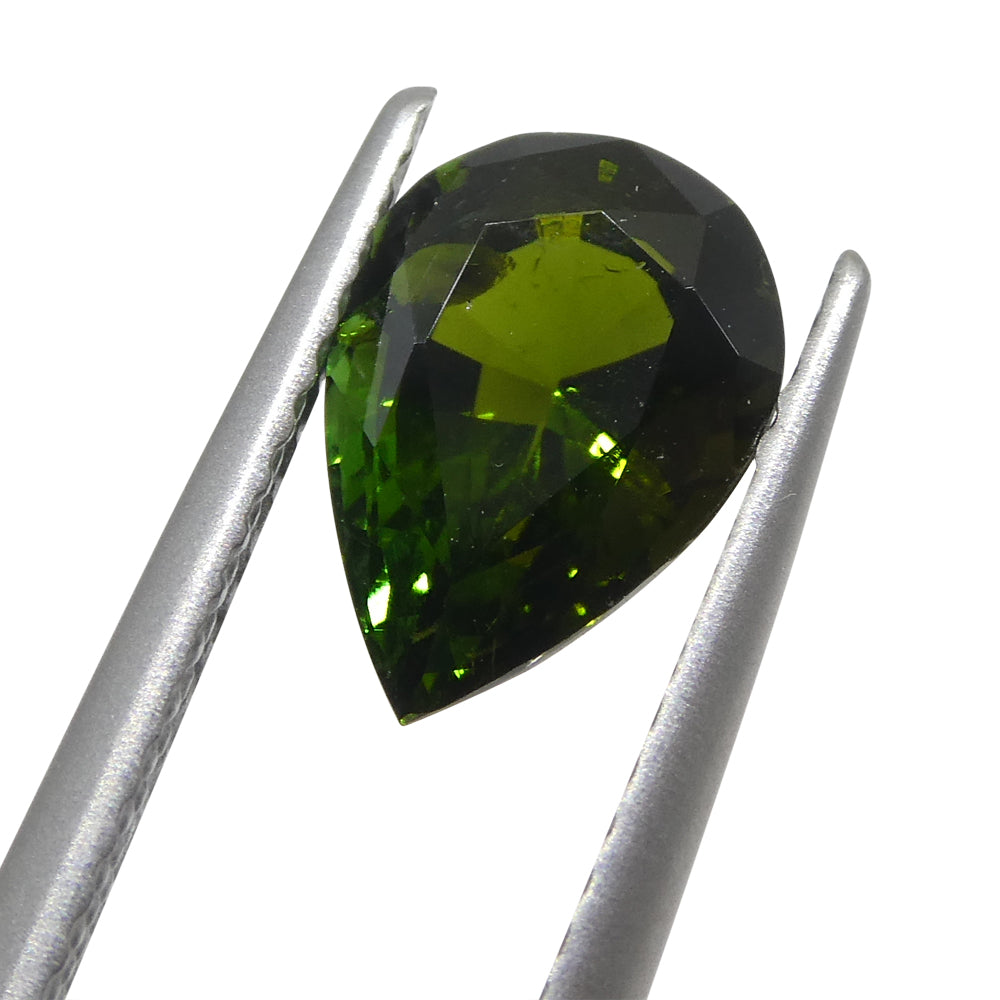 Tourmaline 1.69 cts 6.49 x 9.42 x 4.72 Pear Green $340