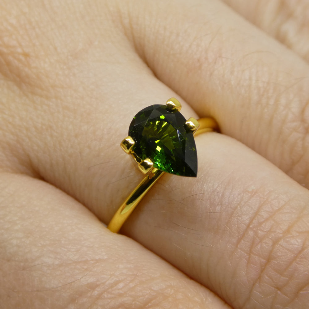 1.69ct Pear Green Tourmaline from Brazil - Skyjems Wholesale Gemstones