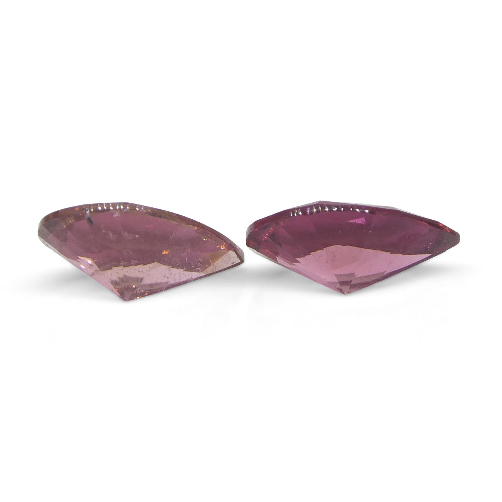 2.35ct Brazilian Pink Tourmaline Pear Pair - Matched Gemstones from SkyJems Rare Gem Collection