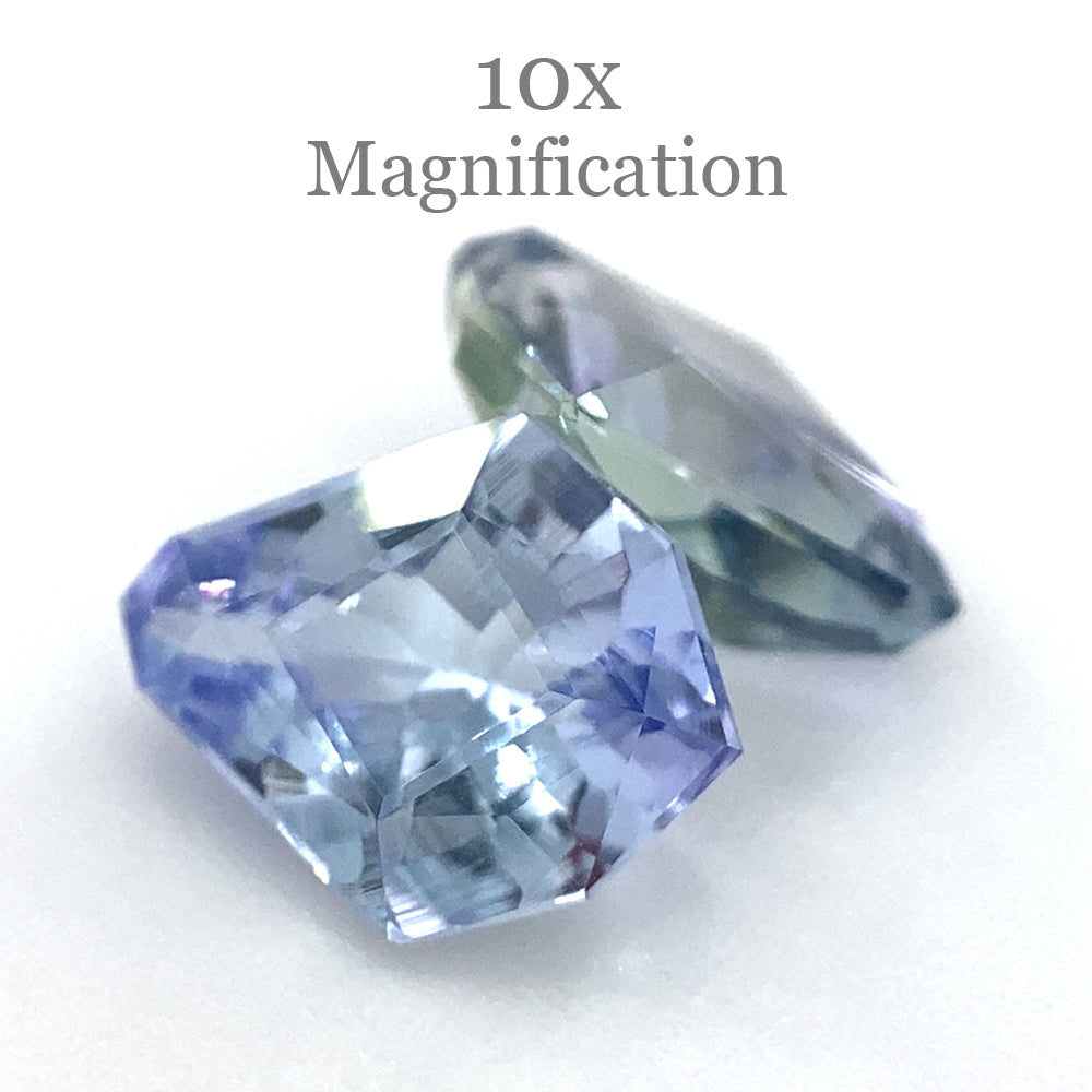 2.05ct Fan Tanzanite Precision Cut Pair - Skyjems Wholesale Gemstones