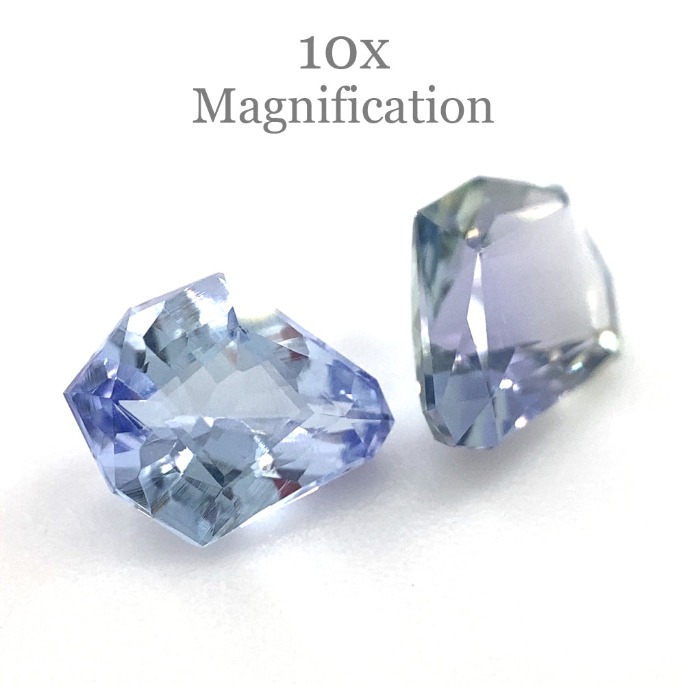 Rare 2 .05 ctIte Precision Cut Pair Violet Blue TanzAnian Gem from SkyKyJCollector's
gem