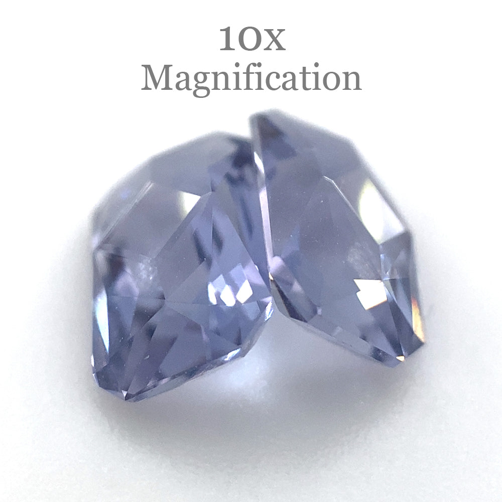 SkyJems 1.56ct Tanzanite Precision Cut Pair: Vibrant Violet-Blue Octagonal Gems from Tanzania