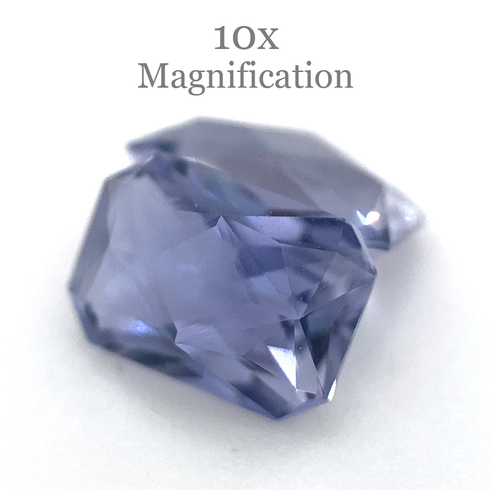 SkyJems 1.56ct Tanzanite Precision Cut Pair: Vibrant Violet-Blue Octagonal Gemstones from Tanzania