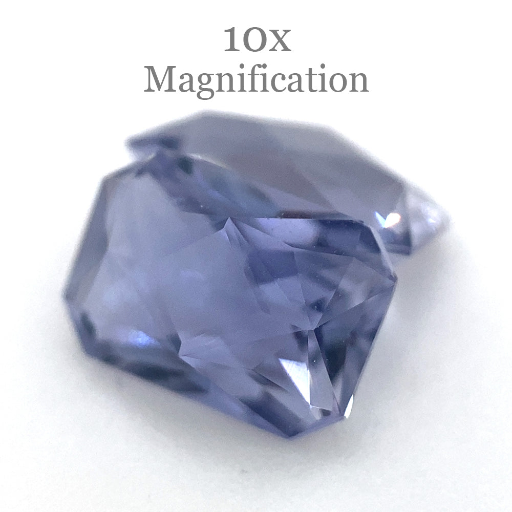 SkyJems 1.56ct Octagonal Tanzanite Precision Cut Pair, violet-blue gemstone from Tanzania, rare collector's gem