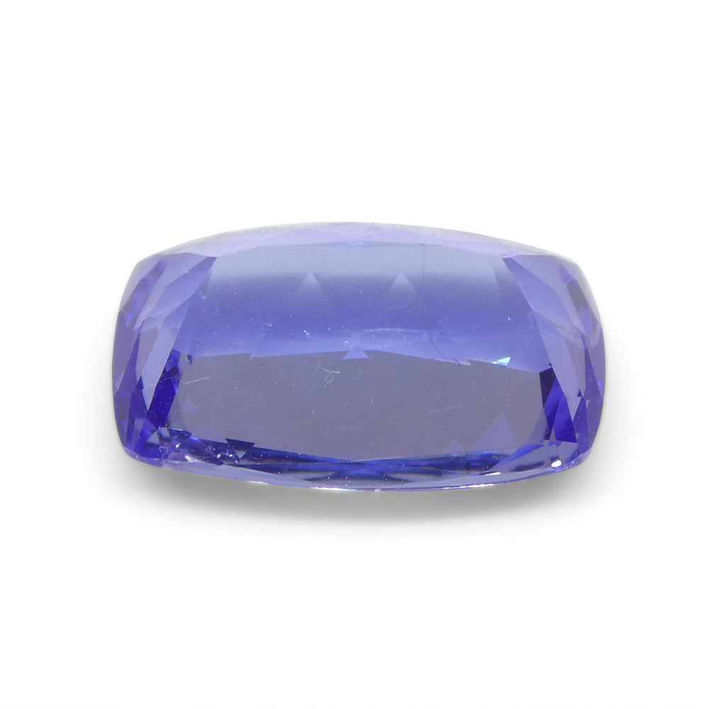 2.8ct Violet Blue Tanzanite Cushion Gemstone from Tanzania, Brilliant Cut | Premium SkyJems Rare Gem Collection
