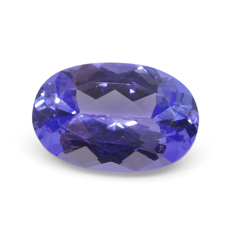 3.01ct Oval Blue Tanzanite from Tanzania, violet-blue gemstone, premium quality single stone by SkyJems Canadian gem speciali