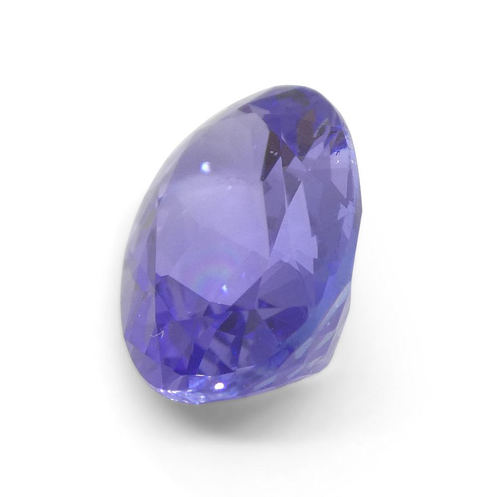 3.01ct Oval Blue Tanzanite from Tanzania, violet-blue gemstone, premium single stone by SkyJems Canadian gem specialists