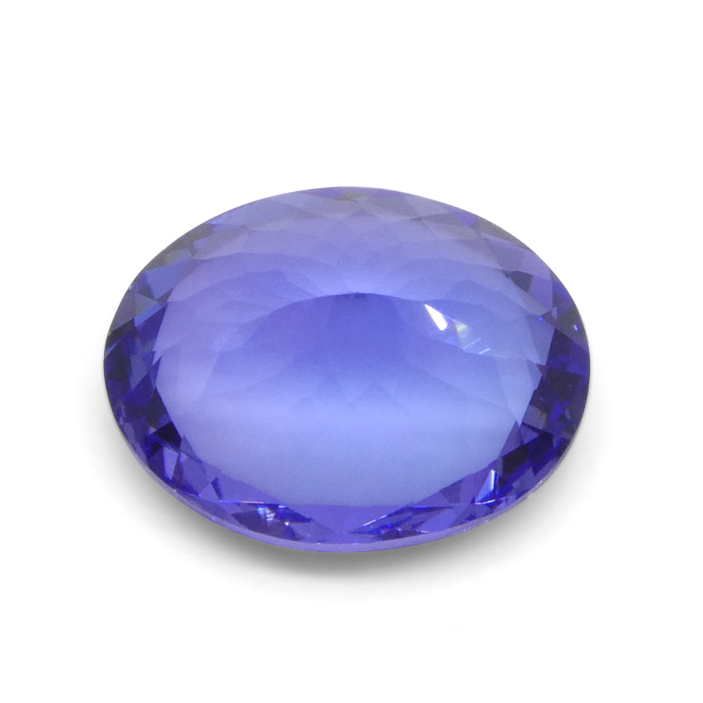 SkyJems 3.59ct Oval Violet Blue Tanzanite gemstone from Tanzania, premium quality heated zoisite