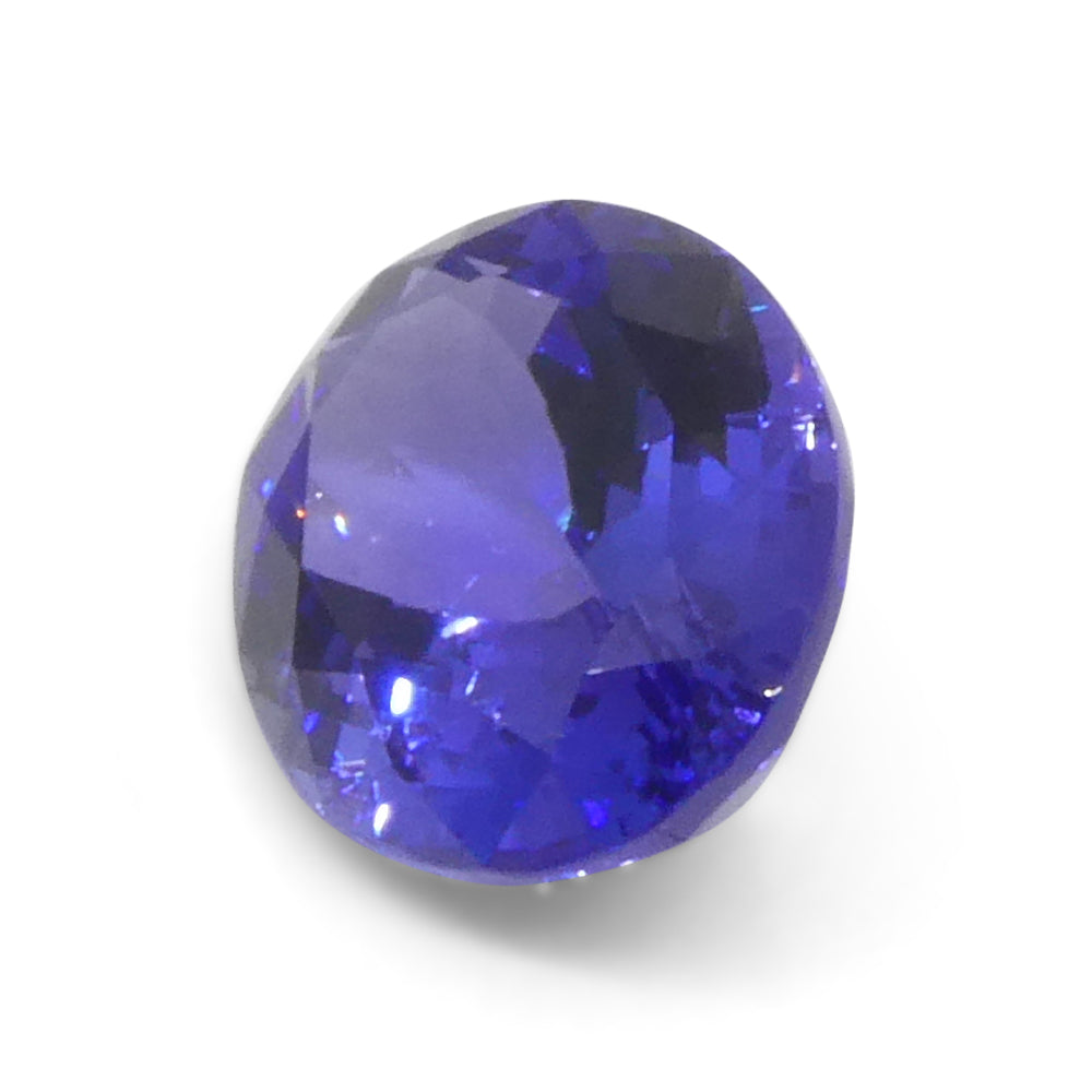 3.9ct Violet Blue Tanzanite from Tanzania, oval-cut gemstone by SkyJems, premium rare zoisite with intense color and brillian