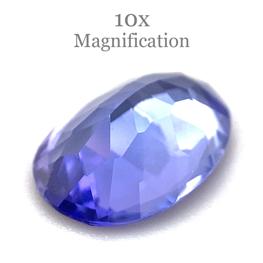 2.44ct Oval Violet Blue Tanzanite from Tanzania, premium single gemstone by SkyJems Canadian gem specialists