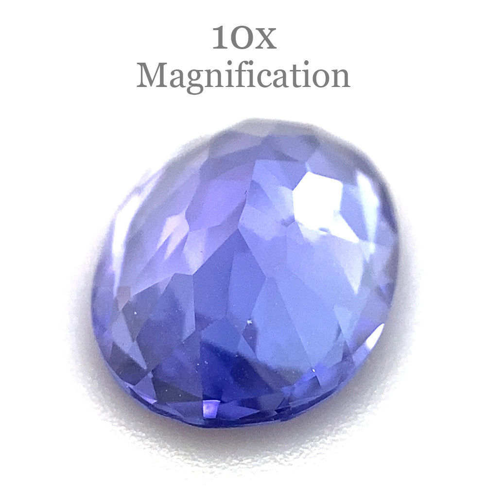 2.44ct Oval Violet Blue Tanzanite from Tanzania, premium single gemstone by SkyJems Canadian gem specialists