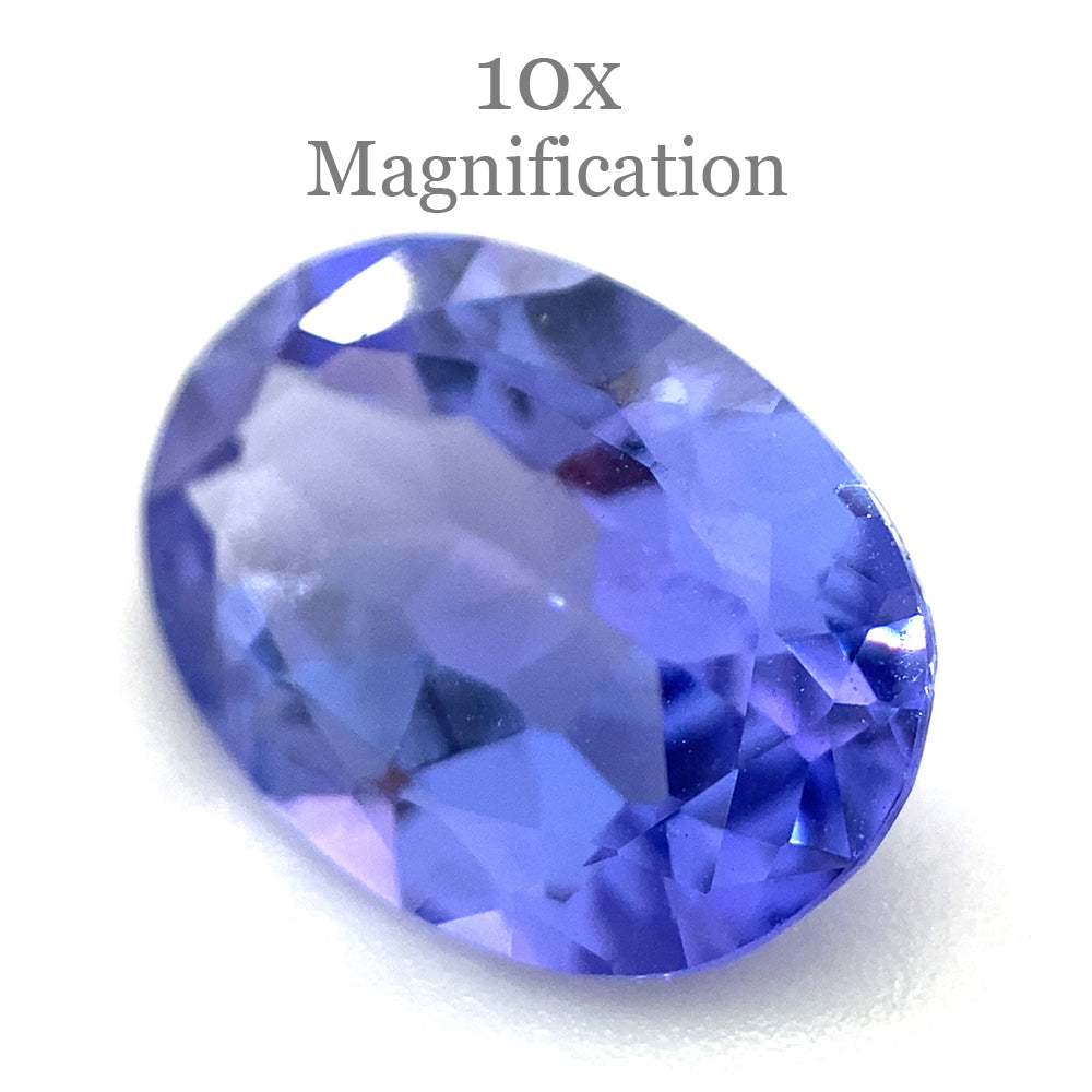 2.44ct Violet Blue Tanzanite from Tanzania, oval mixed cut gemstone by SkyJems, premium African zoisite with vivid color