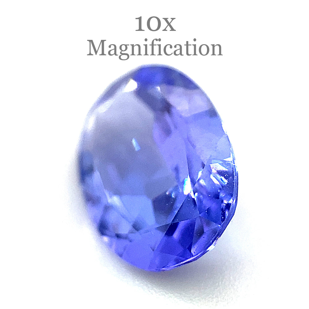2.44ct Violet Blue Tanzanite from Tanzania, oval mixed cut gemstone by SkyJems Canadian gem specialists