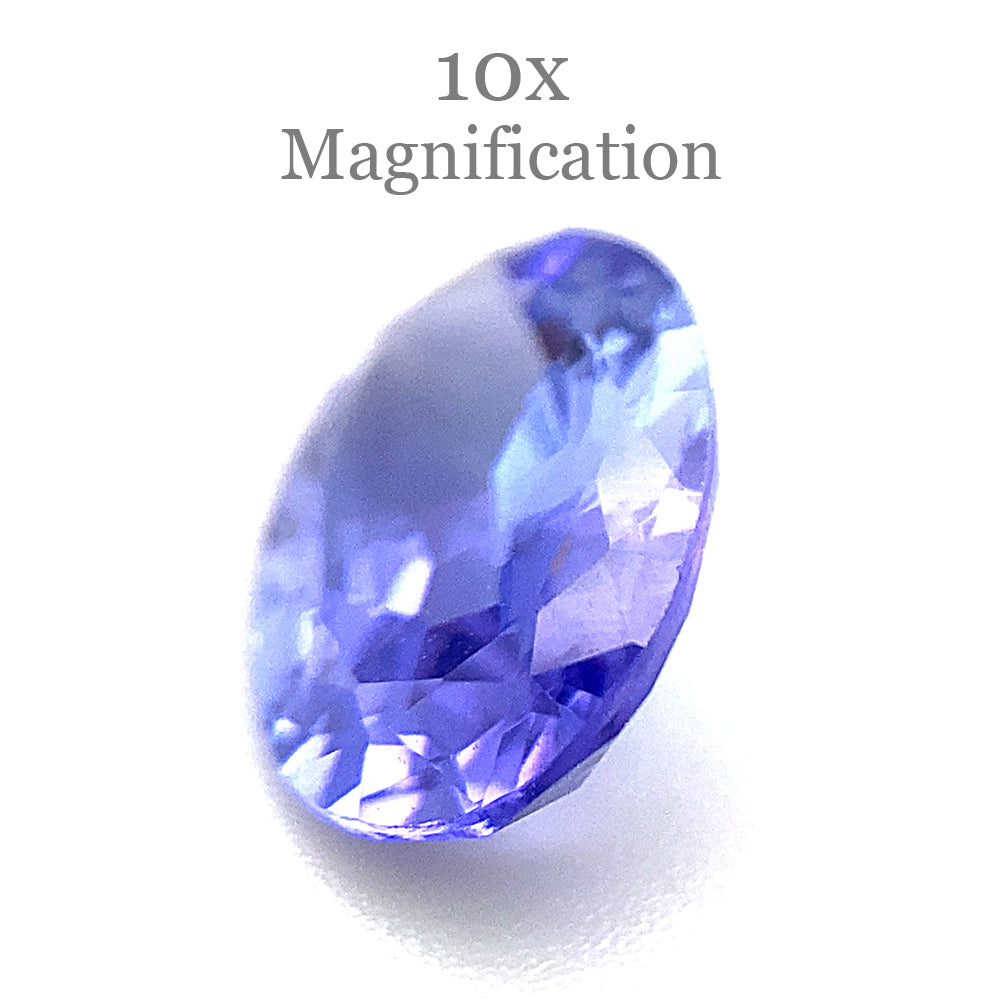 2.44ct Violet Blue Tanzanite from Tanzania, oval mixed cut gemstone by SkyJems Canadian gem specialists