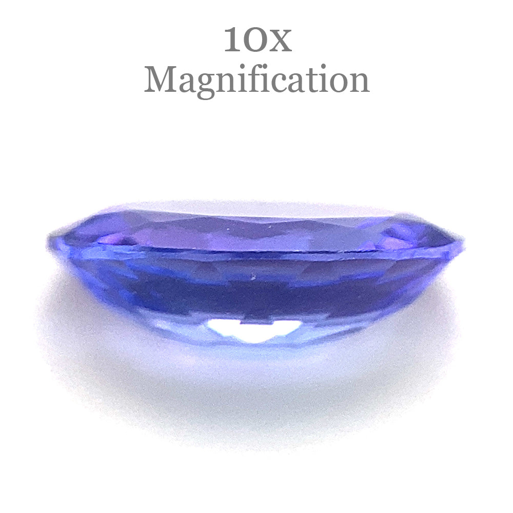 2.44ct Violet Blue Tanzanite from Tanzania, oval mixed cut gemstone by SkyJems, premium rare zoisite with vivid color