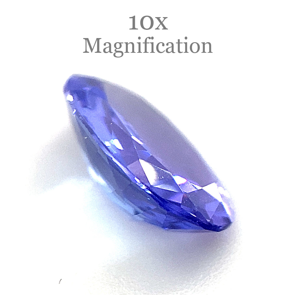 2.44ct Violet Blue Tanzanite from Tanzania, oval mixed cut gemstone by SkyJems, rare zoisite with intense color and brillianc