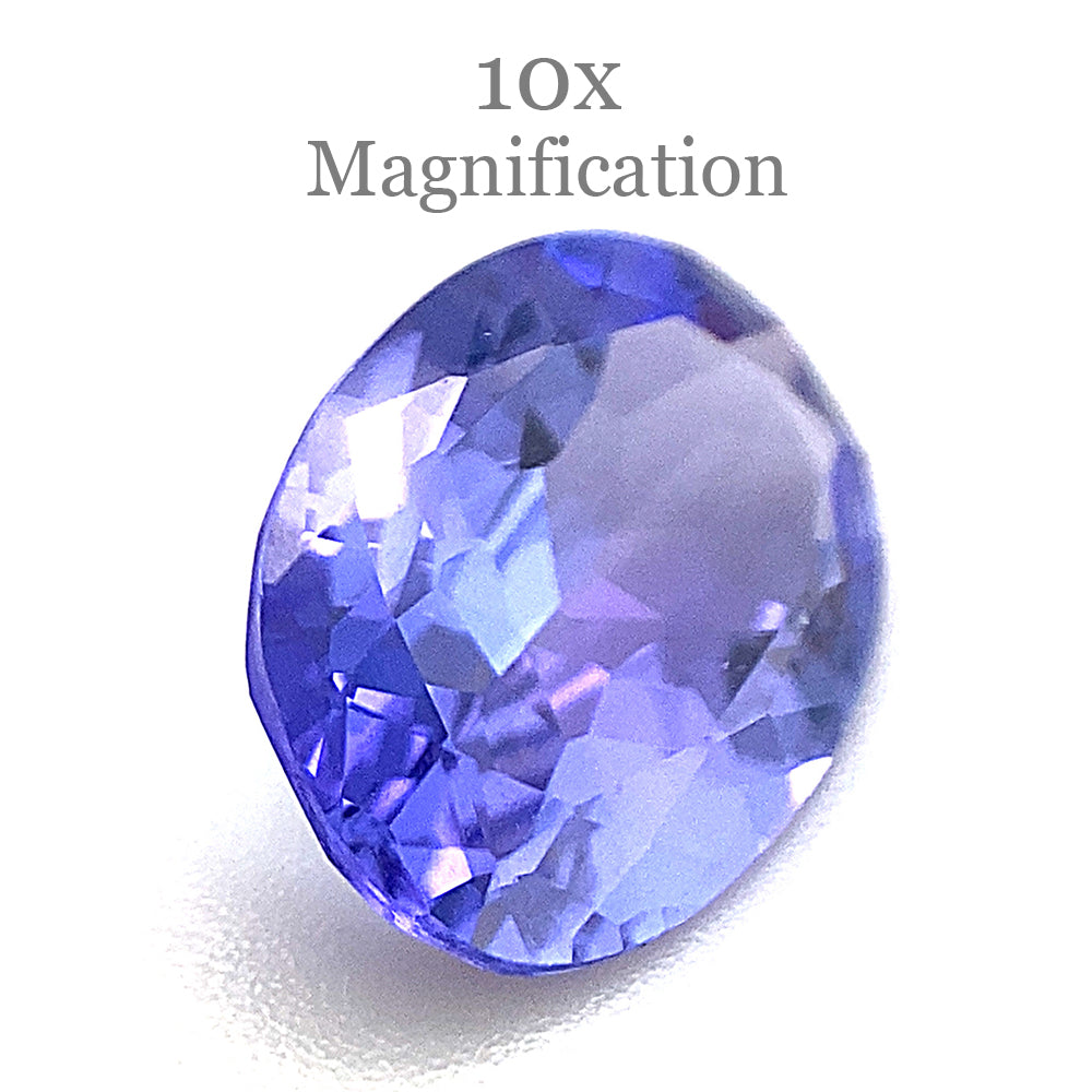 2.44ct Violet Blue Tanzanite from Tanzania, oval mixed cut gemstone by SkyJems Canadian gem specialists