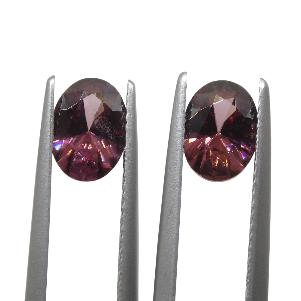 Zircon 3.24 cts 8.45 x 6.10 x 3.61 mm/ 8.41 x 6.08 x 3.76 Oval Pink $810