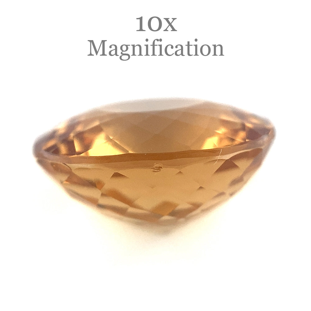 SkyJems 7.23ct Oval Heliodor from Brazil - Golden Yellow Beryl Gemstone with Mixed Cut