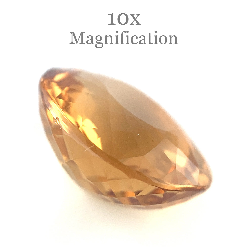 SkyJems 7.23ct Oval Heliodor from Brazil - Golden Yellow Beryl Gemstone with Mixed Cut