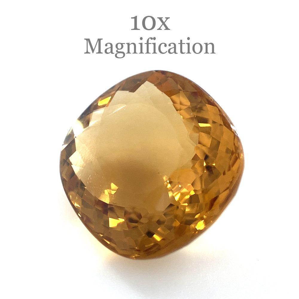 10.75ct Brazilian Golden Yellow Heliodor Beryl Cushion Cut Gemstone by SkyJems Canadian Gem Experts