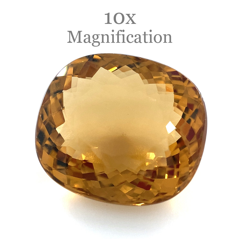 10.75ct Brazilian Golden Yellow Heliodor Beryl Cushion Cut Gemstone by SkyJems Canadian Gem Experts