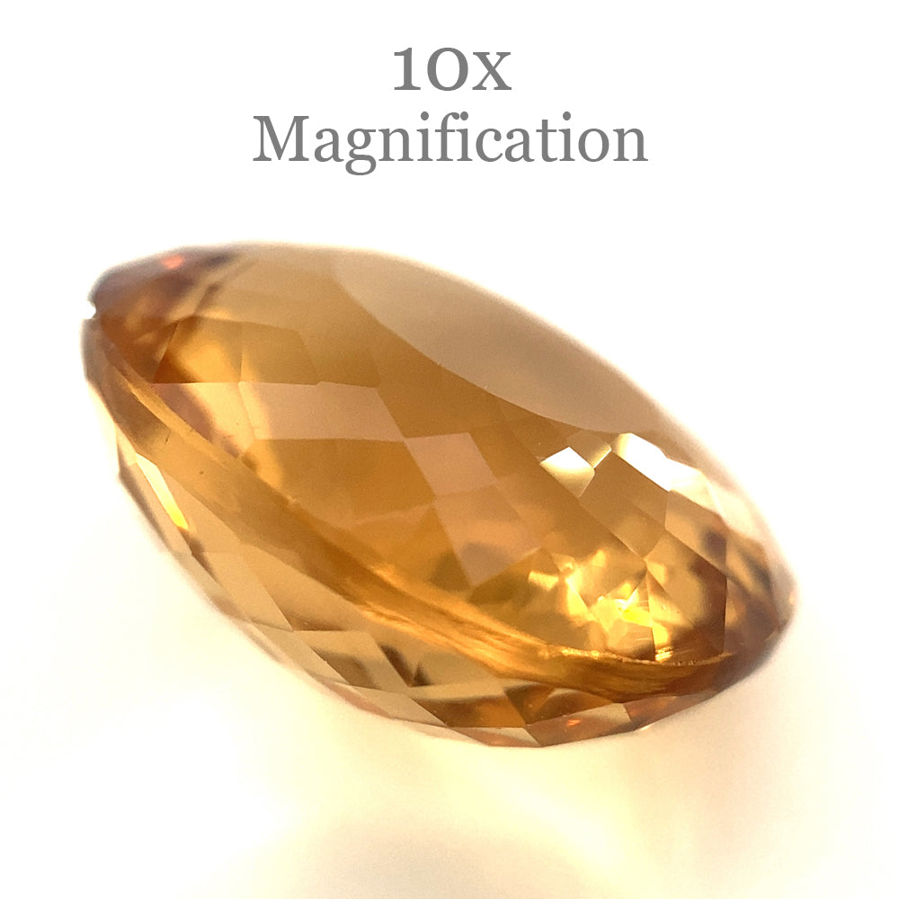 10.70ct Brazilian Golden Yellow Heliodor Beryl Cushion Cut Gemstone by SkyJems Canadian Gem Experts