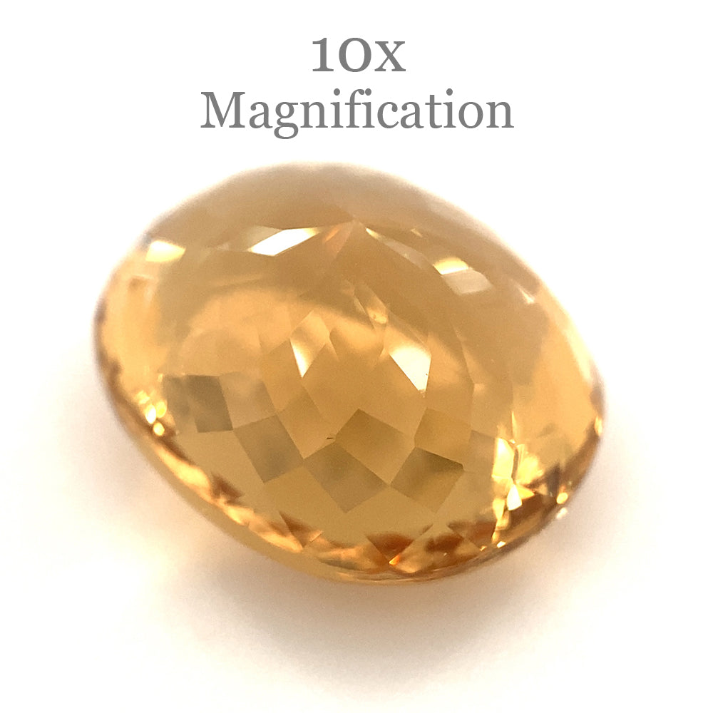 10.70ct Brazilian Golden Yellow Heliodor Beryl Cushion Mixed Cut Gemstone by SkyJems Canada