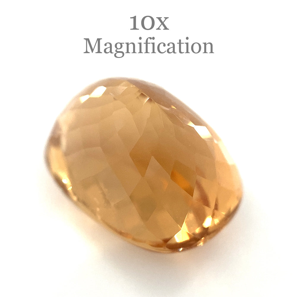 10.80ct Brazilian Golden Yellow Heliodor Beryl Cushion Mixed Cut Gemstone by SkyJems Canada
