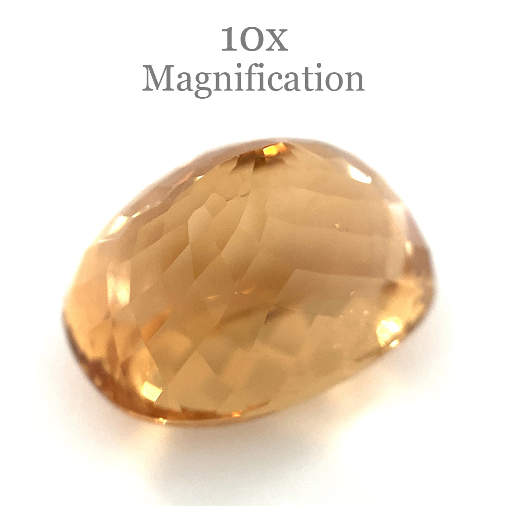 10.80ct Brazilian Golden Yellow Heliodor Beryl Cushion Mixed Cut Gemstone by SkyJems Canada