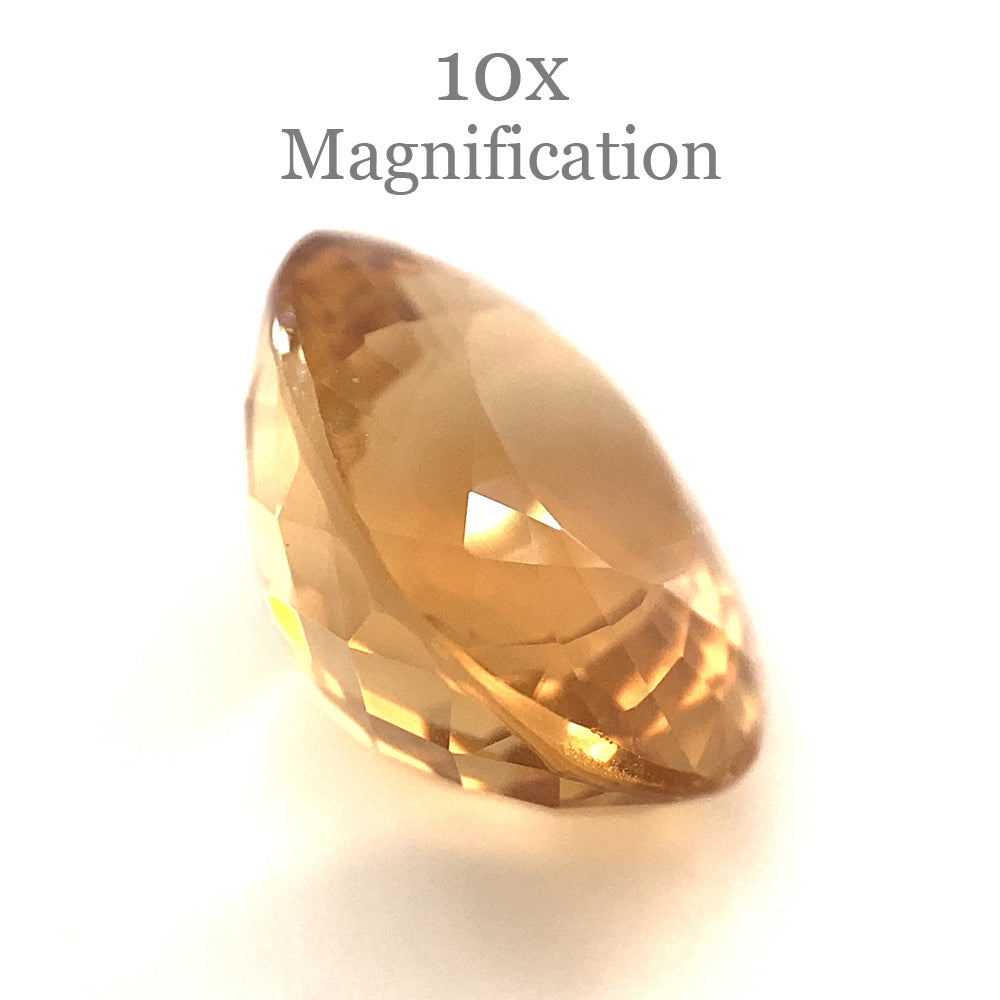 5.95ct Brazilian Golden Yellow Heliodor Beryl Cushion Cut Gemstone by SkyJems Canadian Gem Experts