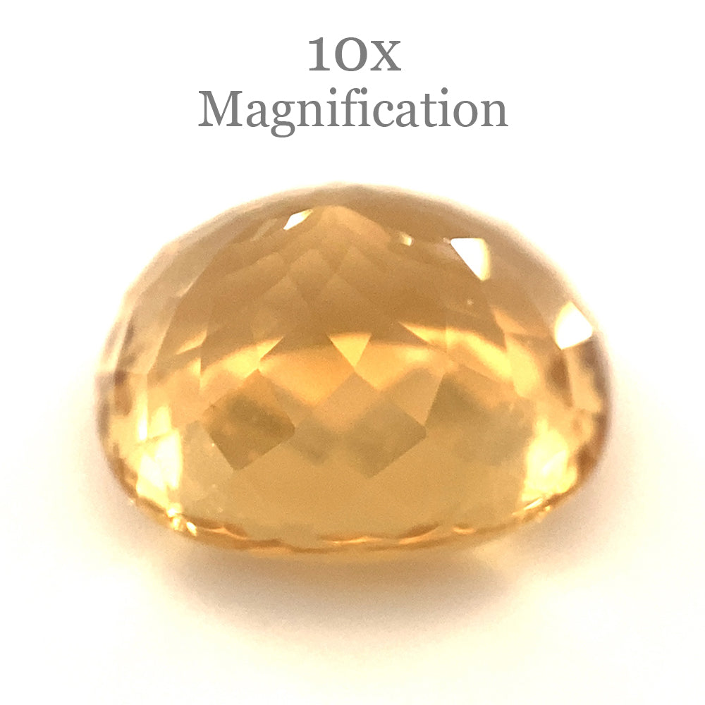 5.95ct Brazilian Golden Yellow Heliodor Beryl Cushion Cut Gemstone by SkyJems Canadian Gem Experts