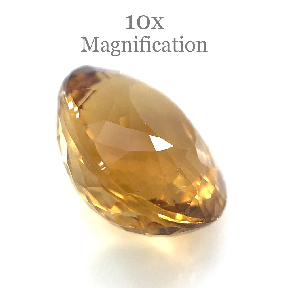 8.40ct Brazilian Golden Yellow Heliodor Beryl Cushion Cut Gemstone by SkyJems Canadian Gem Experts