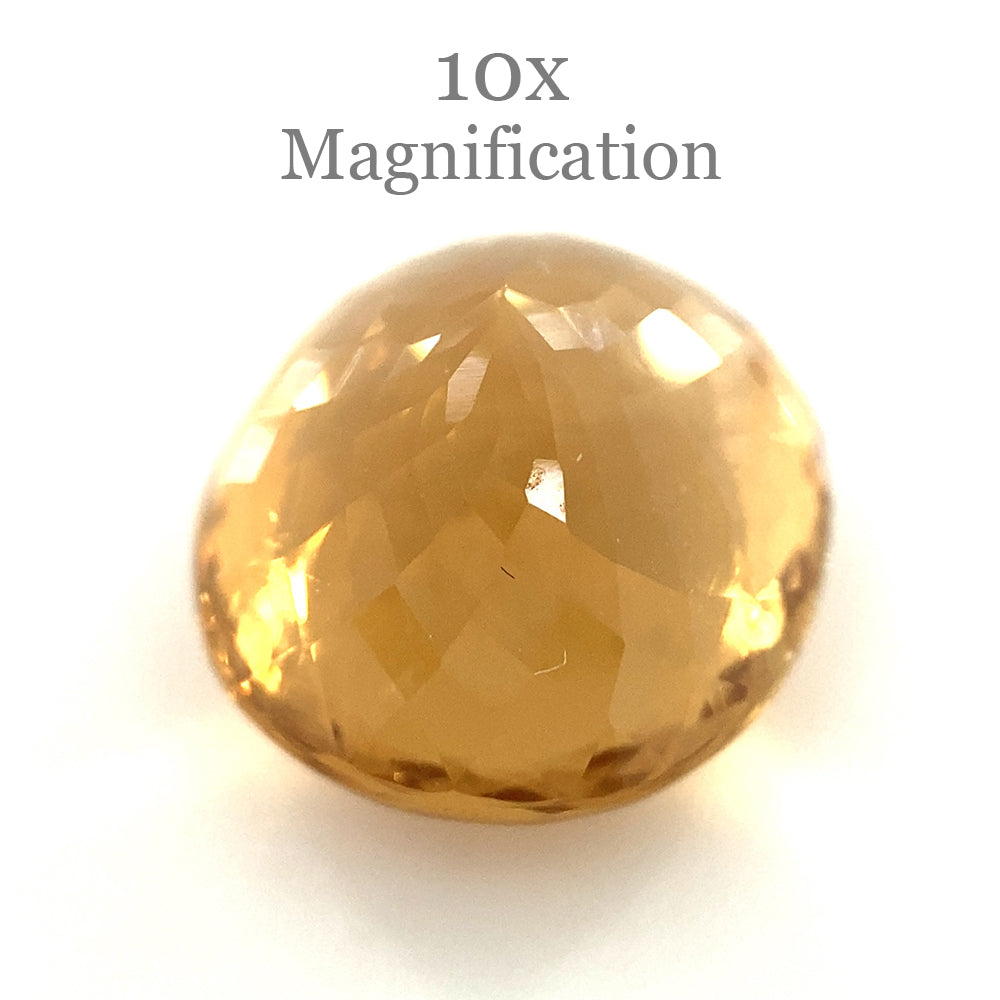 8.61ct Oval Golden Yellow Heliodor Beryl from Brazil, premium mixed-cut gemstone by SkyJems Canadian gem specialists