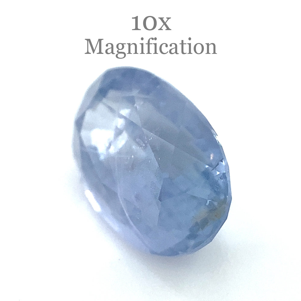 3.18ct Purplish Blue Oval Sapphire from Myanmar, unheated premium gemstone by SkyJems Canadian gem specialists