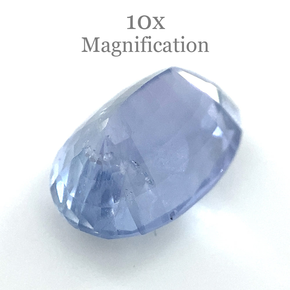 3.18ct Purplish Blue Oval Sapphire from Myanmar, unheated premium gemstone by SkyJems Canadian gem specialists
