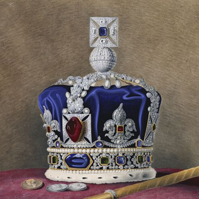 Famous Sapphire Jewellery, Part 7:  The Maltese Cross of the Imperial State Crown, Home of St. Edward's Sapphire