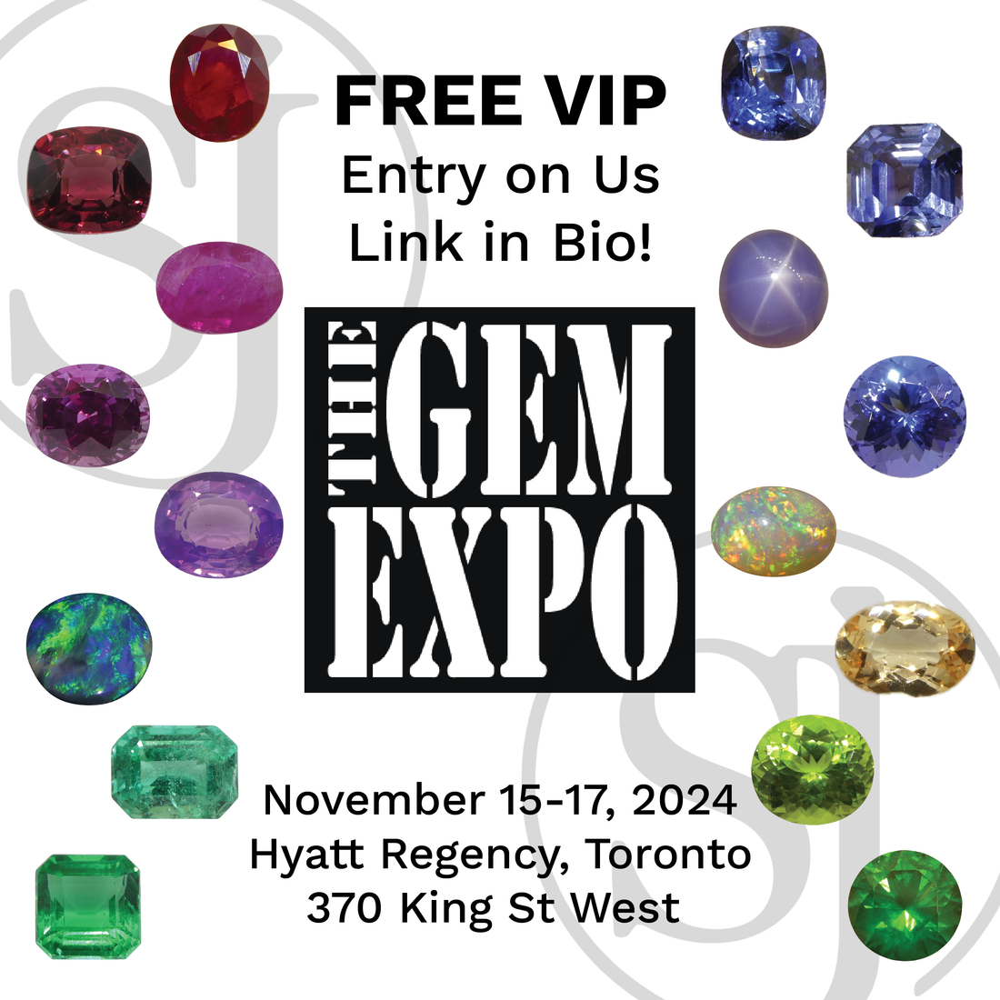 Visit us in person at the Gem Expo: Free VIP Entry from Skyjems