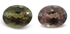 0.65ct Oval Greenish Yellow changing to Purple Alexandrite from Sri Lanka, Unheated - Skyjems Wholesale Gemstones