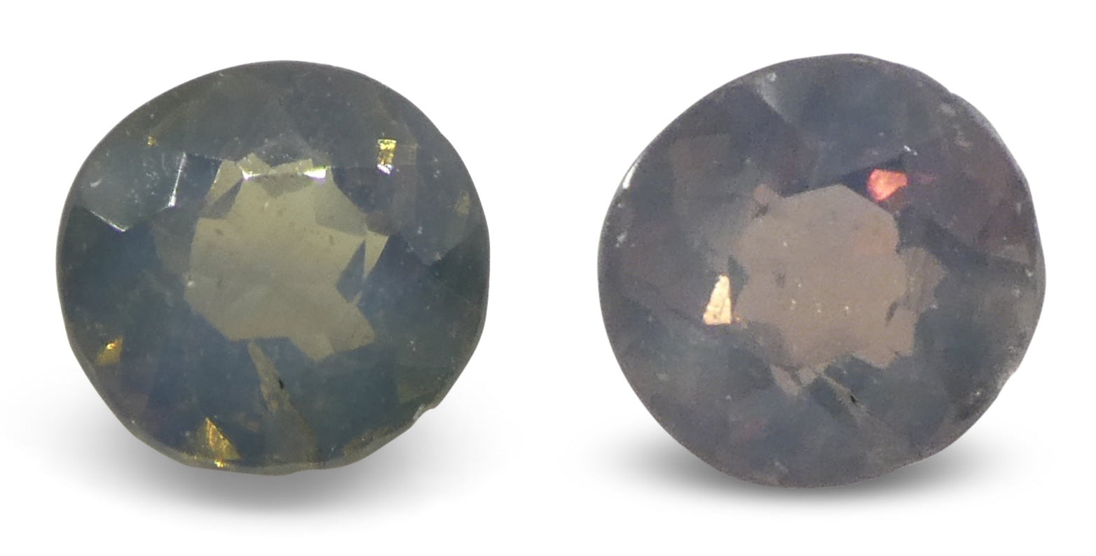 0.56ct Oval Greenish Yellow to Greyish Purple Alexandrite from Sri Lanka, Unheated - Skyjems Wholesale Gemstones