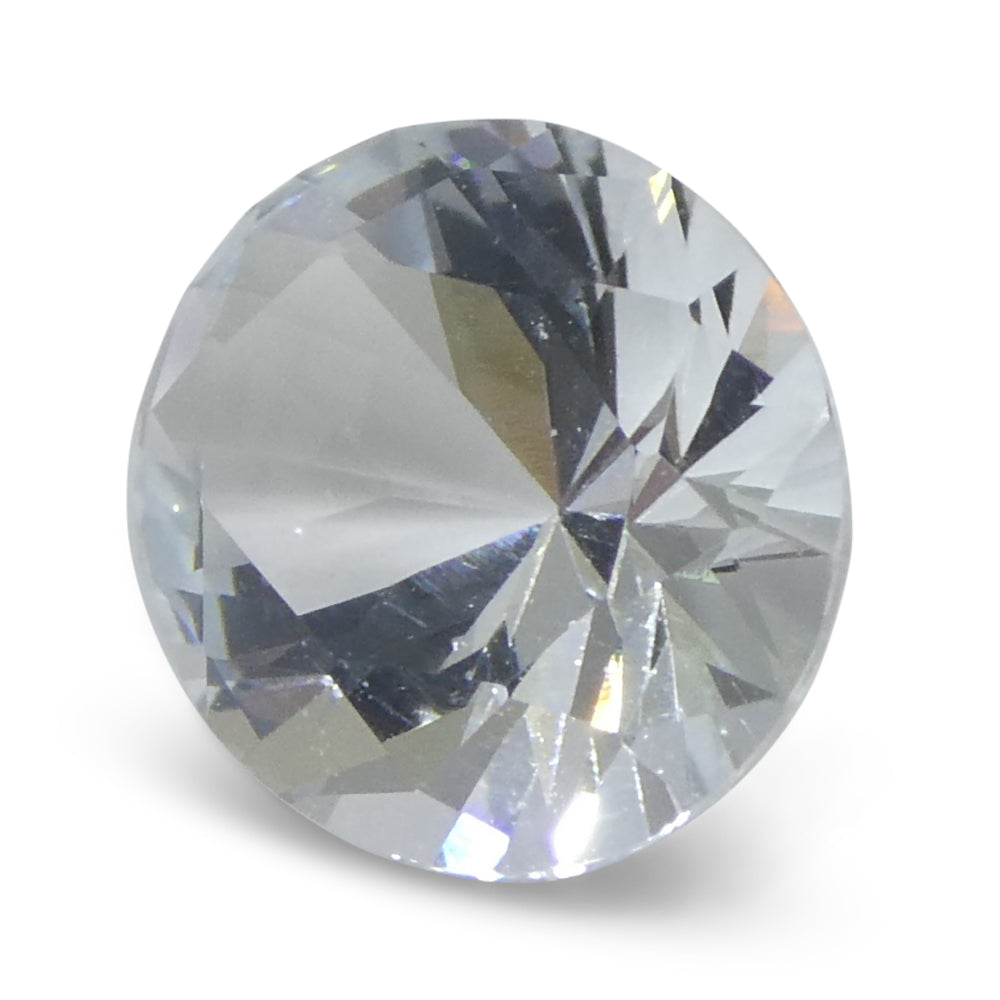 2 carat oval blue Brazilian aquamarine, unheated natural gemstone from SkyJems premium gem collection