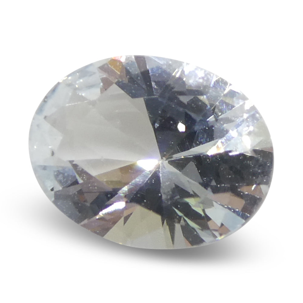 1.38ct Oval Blue Aquamarine from Brazil, unheated natural gemstone by SkyJems, premium Canadian colored gem specialists