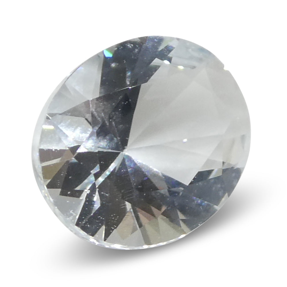 1.38ct Oval Blue Aquamarine from Brazil, unheated natural gemstone by SkyJems, premium Canadian gem specialists