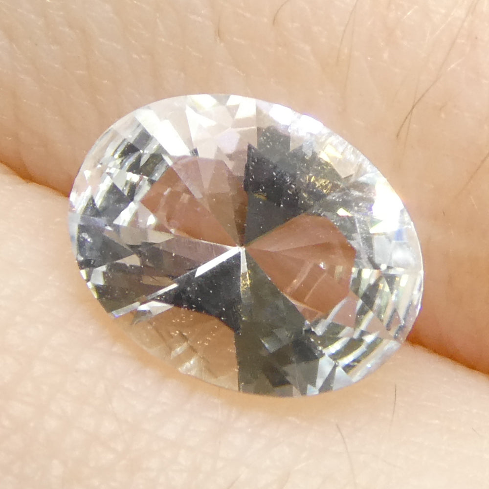 1.38ct Oval Blue Aquamarine from Brazil, unheated natural gemstone by SkyJems, premium Brazilian beryl in brilliant cut